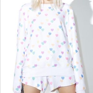 Wildfox Sweetheart baggy jumper size M
